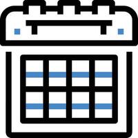 Calendar Icon for schedule reminder symbol image on the white background vector