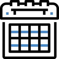 Calendar Icon for schedule reminder symbol image on the white background vector