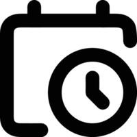 Calendar Icon for schedule reminder symbol image on the white background vector