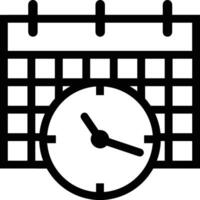 Calendar Icon for schedule reminder symbol image on the white background vector