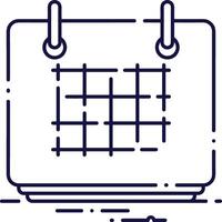 Calendar Icon for schedule reminder symbol image on the white background vector