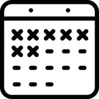 Calendar Icon for schedule reminder symbol image on the white background vector