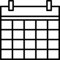 Calendar Icon for schedule reminder symbol image on the white background vector