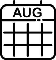 Calendar Icon for schedule reminder symbol image on the white background vector