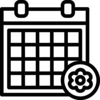 Calendar Icon for schedule reminder symbol image on the white background vector