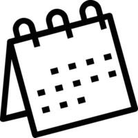 Calendar Icon for schedule reminder symbol image on the white background vector