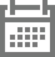 Calendar Icon for schedule reminder symbol image on the white background vector