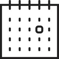 Calendar Icon for schedule reminder symbol image on the white background vector