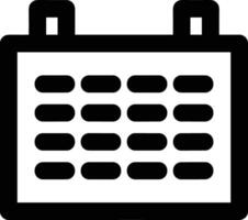 Calendar Icon for schedule reminder symbol image on the white background vector