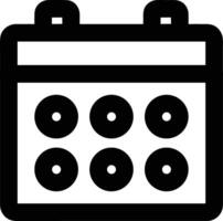 Calendar Icon for schedule reminder symbol image on the white background vector