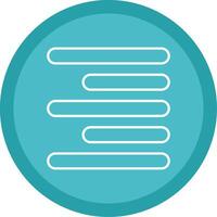 Horizontal Right Align Line Multi Circle Icon vector