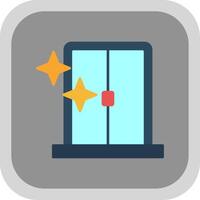 Window Flat Round Corner Icon vector