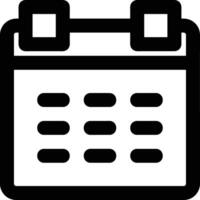 Calendar Icon for schedule reminder symbol image on the white background vector