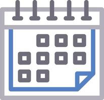 Calendar Icon for schedule reminder symbol image on the white background vector