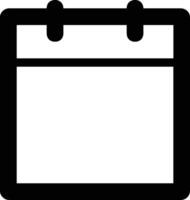 Calendar Icon for schedule reminder symbol image on the white background vector