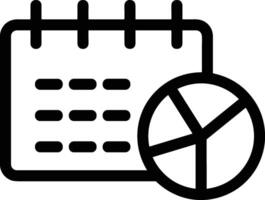 Calendar Icon for schedule reminder symbol image on the white background vector