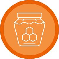 Honey Line Multi Circle Icon vector