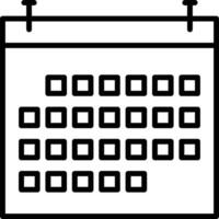 calendario icono para calendario recordatorio símbolo imagen en el blanco antecedentes vector