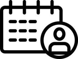 Calendar Icon for schedule reminder symbol image on the white background vector