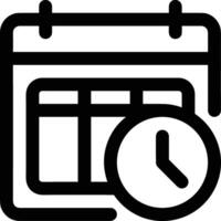 Calendar Icon for schedule reminder symbol image on the white background vector