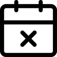 Calendar Icon for schedule reminder symbol image on the white background vector