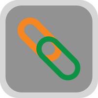 Backlink Flat Round Corner Icon vector