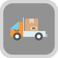 Shipped Flat Round Corner Icon vector