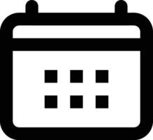 Calendar Icon for schedule reminder symbol image on the white background vector