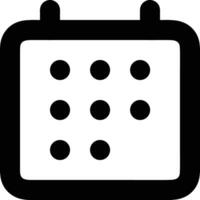 Calendar Icon for schedule reminder symbol image on the white background vector