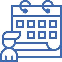 Calendar Icon for schedule reminder symbol image on the white background vector