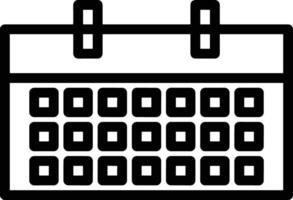 Calendar Icon for schedule reminder symbol image on the white background vector