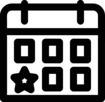 Calendar Icon for schedule reminder symbol image on the white background vector