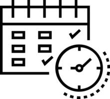 Calendar Icon for schedule reminder symbol image on the white background vector