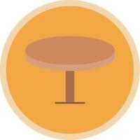 Round Table Flat Multi Circle Icon vector