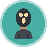 Balaclava Flat Multi Circle Icon vector