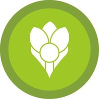 Crocus Glyph Multi Circle Icon vector