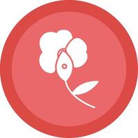 Orchid Glyph Multi Circle Icon vector