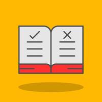 Guidelines Filled Shadow Icon vector