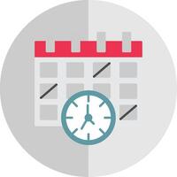 Timetable Flat Scale Icon vector