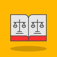 Rules Filled Shadow Icon vector
