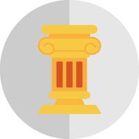 Pillar Flat Scale Icon vector