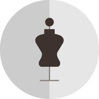 Mannequin Flat Scale Icon vector