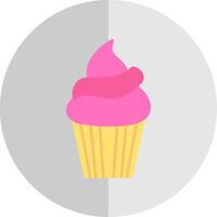 Cupcake Flat Scale Icon vector