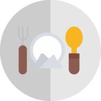 Cutlery Flat Scale Icon vector