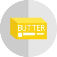 mantequilla plano escala icono vector