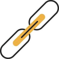 Link Skined Filled Icon vector