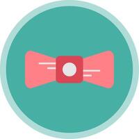 Bow Tie Flat Multi Circle Icon vector