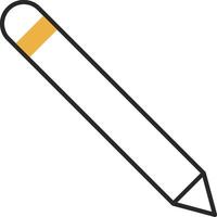 Pen Skined Filled Icon vector