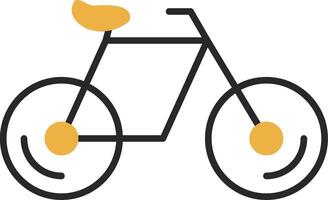 Bicycle Skined Filled Icon vector