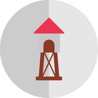 Watchtower Flat Scale Icon vector